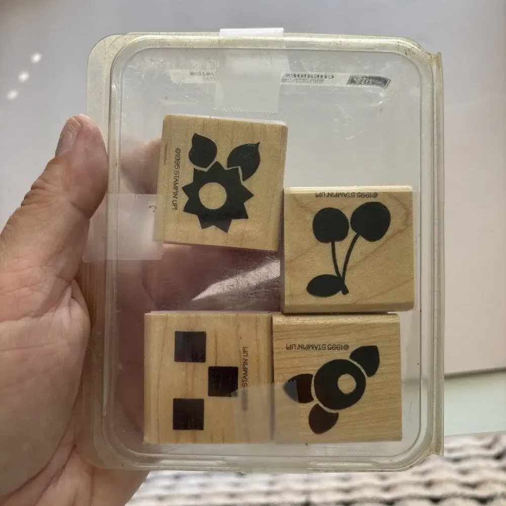 Stampin’ Up! HUGE Collection Vintage 80s 90s Wood Rubber Stamps Many Sets Styles